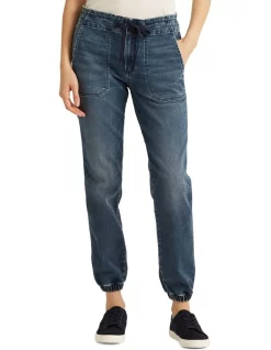 Top 10 🛒 Lauren Ralph Lauren Denim Drawstring Ankle Pant In Blue 👍
