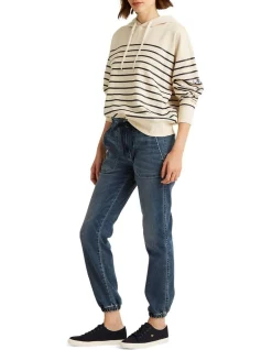 Top 10 🛒 Lauren Ralph Lauren Denim Drawstring Ankle Pant In Blue 👍 -High Waist Denim Cry Sale unnamed file 2143