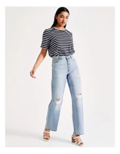 Promo ⭐ ONLY Molly Life Wide 👖 Jeans In Light Blue Denim 🥰 -High Waist Denim Cry Sale unnamed file 2179