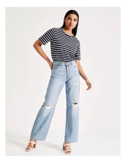 Promo ⭐ ONLY Molly Life Wide 👖 Jeans In Light Blue Denim 🥰 -High Waist Denim Cry Sale unnamed file 2181