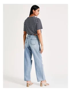 Promo ⭐ ONLY Molly Life Wide 👖 Jeans In Light Blue Denim 🥰 -High Waist Denim Cry Sale unnamed file 2182