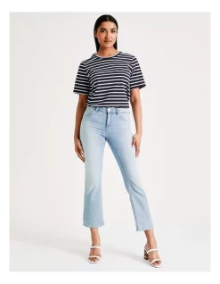 Top 10 🔔 ONLY Kenya Life Mid Sweet Flare 👖 Jeans In Light Blue Denim 🎉