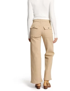 Top 10 🎁 Emerge 👩 Woman Keith Wide Leg Cargo 👖 Jeans In Sand 🛒 -High Waist Denim Cry Sale unnamed file 2196