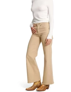 Top 10 🎁 Emerge 👩 Woman Keith Wide Leg Cargo 👖 Jeans In Sand 🛒 -High Waist Denim Cry Sale unnamed file 2197