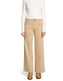 Top 10 🎁 Emerge 👩 Woman Keith Wide Leg Cargo 👖 Jeans In Sand 🛒 -High Waist Denim Cry Sale unnamed file 2198