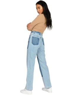 New ✨ Rusty Maison High Straight Leg Jean In Blue 👏 -High Waist Denim Cry Sale unnamed file 220