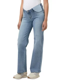Discount π₯° Ripe Kyle Wide Leg Jean Light Blue β€οΈ
