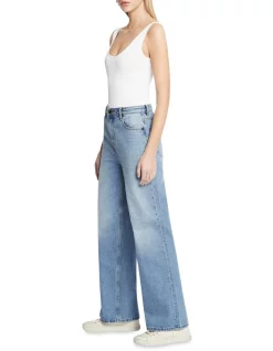 Best Sale 🔔 Sass & Bide Wise Guy Wide Leg Jean In Washed Indigo 🔔 -High Waist Denim Cry Sale unnamed file 2212