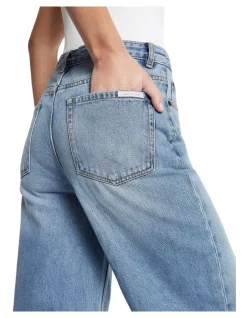 Best Sale 🔔 Sass & Bide Wise Guy Wide Leg Jean In Washed Indigo 🔔 -High Waist Denim Cry Sale unnamed file 2215