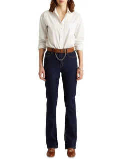 Cheapest 🛒 Lauren Ralph Lauren High-Rise Bootleg Jean 🥰 -High Waist Denim Cry Sale unnamed file 2272