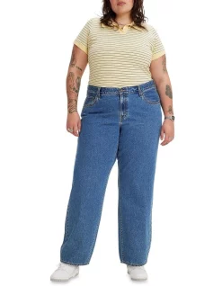 Cheapest β€οΈ Levi's Curve Baggy Dad π Jeans In Blue π₯