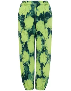 Wholesale 👍 Sass & Bide Neon Glory Relaxed Baggy Jean In Indigo/Neon Green ⌛ -High Waist Denim Cry Sale unnamed file 2305