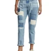 Discount ❤️ Polo Ralph Lauren Patchwork Avery Boyfriend Jean In Blue ❤️