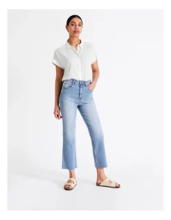 Promo 😉 Grab Denim Recycled Blend Billie Straight Jean In Blue 🔥