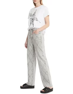 Hot Sale 👍 Sass & Bide Night Raven Embellished Jean In Grey Wash 🔥 -High Waist Denim Cry Sale unnamed file 285