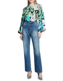 Best reviews of 🎁 Sass & Bide True Fiction Straight Leg Jean Vintage Mid Wash ⌛