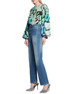 Best reviews of 🎁 Sass & Bide True Fiction Straight Leg Jean Vintage Mid Wash ⌛ -High Waist Denim Cry Sale unnamed file 292