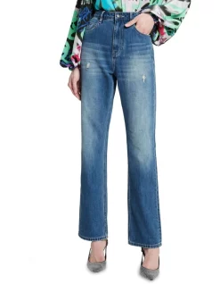 Best reviews of 🎁 Sass & Bide True Fiction Straight Leg Jean Vintage Mid Wash ⌛ -High Waist Denim Cry Sale unnamed file 293