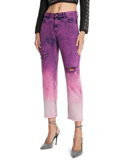 Best Pirce 🎁 Sass & Bide Present Tense Straight Leg Jean In Washed Magenta 🧨 -High Waist Denim Cry Sale unnamed file 303
