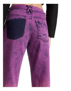 Best Pirce 🎁 Sass & Bide Present Tense Straight Leg Jean In Washed Magenta 🧨 -High Waist Denim Cry Sale unnamed file 305