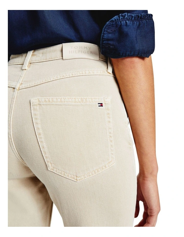 Cheap β Tommy Hilfiger Classics High Rise Straight Twill π Jeans In Beige π 5 Cheap β Tommy Hilfiger Classics High Rise Straight Twill π Jeans In Beige π - Image 3