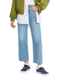 Outlet ✨ Levi's Ribcage Straight Ankle 👖 Jeans In Light Indigo 🎁