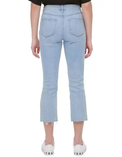 Buy 💯 DKNY Foundation Slim Straight Crop Jean 😍 -High Waist Denim Cry Sale unnamed file 351