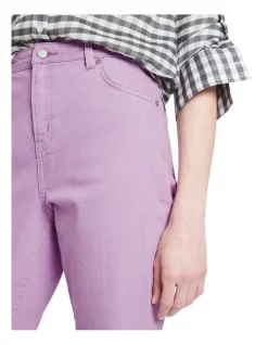 Cheap 🌟 David Lawrence Isabel Straight Leg Jean Lilac 👍 -High Waist Denim Cry Sale unnamed file 371