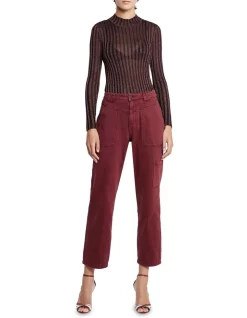 Deals π Sass & Bide The Merlot Relaxed Fit Jean Burgundy Wash βοΈ