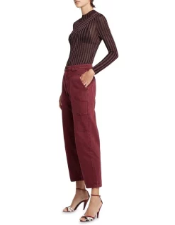 Deals 🎁 Sass & Bide The Merlot Relaxed Fit Jean Burgundy Wash ✔️ -High Waist Denim Cry Sale unnamed file 382