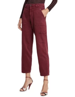 Deals 🎁 Sass & Bide The Merlot Relaxed Fit Jean Burgundy Wash ✔️ -High Waist Denim Cry Sale unnamed file 383