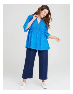 Cheapest 🔔 Taking Shape Seam Front Wide Leg Jean In Indigo 🔥 -High Waist Denim Cry Sale unnamed file 395