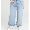 Cheapest 🤩 Taking Shape Pocket Detail Wide Leg Jean In Light Blue Denim 🎉 -High Waist Denim Cry Sale unnamed file 396