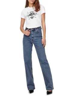 Budget 😉 ONLY Camille Life Wide 👖 Jeans Medium Blue 🥰