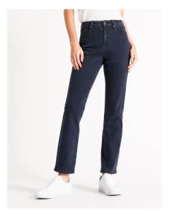 Flash Sale ✨ Grab Denim Harper High Rise Full Length Straight Jean Blackout Blue 💯 -High Waist Denim Cry Sale unnamed file 442