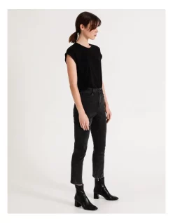 Cheapest ⭐ Grab Denim Billie Straight Jean Black Distressed 😀 -High Waist Denim Cry Sale unnamed file 458