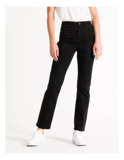 Cheap 😉 Grab Denim Harper High Rise Full Length Straight Jean Black 🔥 -High Waist Denim Cry Sale unnamed file 463