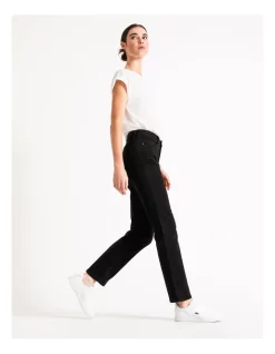 Cheap 😉 Grab Denim Harper High Rise Full Length Straight Jean Black 🔥 -High Waist Denim Cry Sale unnamed file 464