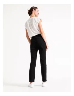 Cheap 😉 Grab Denim Harper High Rise Full Length Straight Jean Black 🔥 -High Waist Denim Cry Sale unnamed file 466