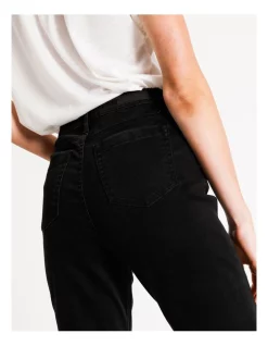 Cheap 😉 Grab Denim Harper High Rise Full Length Straight Jean Black 🔥 -High Waist Denim Cry Sale unnamed file 467