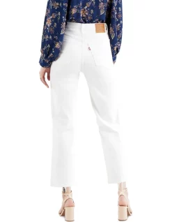 Best Sale 🥰 Levi's Ribcage Straight Ankle 👖 Jeans In White 🧨 -High Waist Denim Cry Sale unnamed file 525