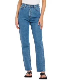 Discount 🔥 Lee High Straight 80 👖 Jeans Studio Blue ❤️