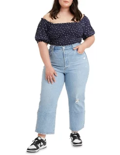 High Waist Denim Cry Sale 26 Best deal β Levi's Curve Ribcage Straight Ankle π Jeans Samba Done Blue π