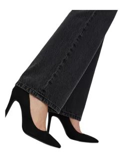 Cheapest 🔔 Vero Moda Kitthy Loose Straight 👖 Jeans Black Denim ✔️ -High Waist Denim Cry Sale unnamed file 546