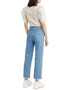 Coupon 😉 Levi's Ribcage Straight Ankle 👖 Jeans Jazz Wave 🔥 -High Waist Denim Cry Sale unnamed file 566