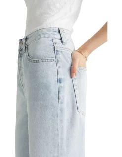 Best reviews of ⭐ Seed Heritage Straight Leg Rigid Jean In Ice Blue Denim ⌛ -High Waist Denim Cry Sale unnamed file 583