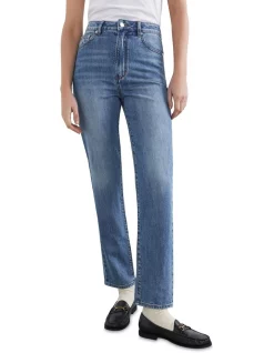 Coupon 🔔 French Connection Straight Fit Jean In Used Wash 😀