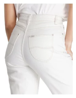 Outlet 🥰 Lee High Straight 80 Jean In Eco-White 🌟 -High Waist Denim Cry Sale unnamed file 595