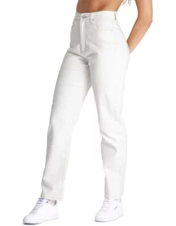 Outlet 🥰 Lee High Straight 80 Jean In Eco-White 🌟 -High Waist Denim Cry Sale unnamed file 596