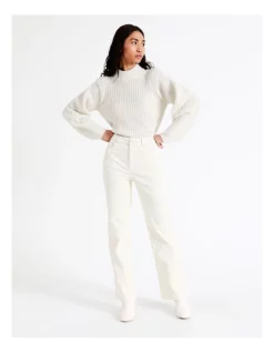 Budget 🥰 Vero Moda Kithy High Rise Straight Cord Pants Cream 🛒 -High Waist Denim Cry Sale unnamed file 609